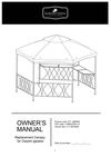 Replacement Canopy for Clayton Gazebo D71 M80930