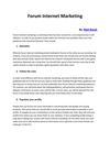 Forum Internet Marketing