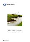 Hutchison Ports (UK) Ltd. | Environmental Policy Statement