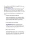 Social Media Marketing: A Plus for Your Business