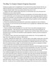 The Way To Create A Search Engines Document