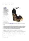 Shoe Wedges in gold, where to buy them?