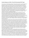 Hockey Background With A Small Bit Associated With Paper