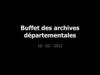Buffet des archives départementales - 10-02-2012