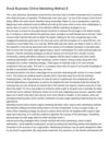 Small Business Online Marketing Method S