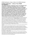 CPSM Qualifications ( Space ) What Is The CPSM Certification