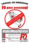 2012-02-20 Affiche Travail du dimanche FO et UNI 4 mars 2012 journée européenne