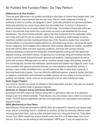 Air Purifiers And Furnace Filters - Do They Perform