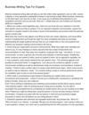Business Writing Tips For Experts (1)