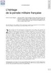 L’héritage de la pensée militaire française