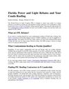 Florida Power and Light Rebates and Your Condo Roofing