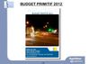 Budget primitif 2012