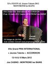 Grand PRIX International Jeunes Talents ACCORDEON 2012