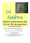 Bulletin d'information des CDI de l'EPL Mirande-Riscle : ouvrez la fenêtre !