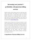 Increasing your practice's profitability with physician billing services