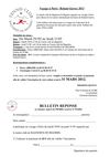 bulletin réponse Roland Garros