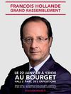 Affiche Meeting de François Hollande au Bourget 