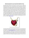 Diamond jewelry for your holy Saint Valentine’s Day