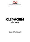 Clipagem São José 05/03/2012