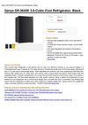 Sanyo SR-3620K 36-Cubic-Foot Refrigerator Black
