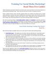 Social Media Marketing Training - Australia
