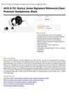 AKG Q 701 Quincy Jones Signature Reference-Class Premium Headphones, Black
