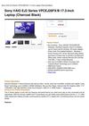 Sony VAIO EJ2 Series VPCEJ28FX B 17.3-Inch Laptop