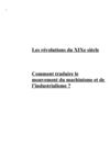 Les révolutions du XIXème siècle