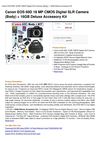 Canon EOS 60D 18 MP CMOS Digital SLR Camera (Body) + 16GB Deluxe Accessory Kit