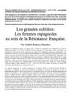 LES FEMMES ESPAGNOLES DANS LA RESISTANCE FRANCAISE