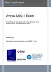Pass AVAYA 3200.1 Exam 