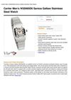 Cartier Men's W20060D6 Santos Galbee Stainless Steel Watch