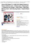 Canon EOS Rebel T3 (1100D) SLR Digital Camera W Canon 18-55Mm Lens + 2 Extra Lens + Close Up Kit + 2 Batteries And...