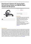 Beyerdynamic Headzone PC Gaming Digital Surround Sound System With MMX300 Digital Headset With Microphone