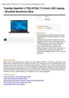 Toshiba Satellite L775D-S7330 17.3-Inch LED Laptop - Brushed Aluminum Blue