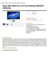 Apple Imac MC813LL A 27-Inch Desktop