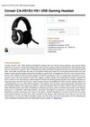 Corsair CA-HS1EU HS1 USB Gaming Headset