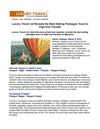 Luxury Travel Ltd Reveals the Best Selling Packages Tours to High End Traveler