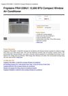 Frigidaire FRA123BU1 12,000 BTU Compact Window Air Conditioner