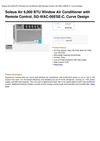 Soleus Air 6,000 BTU Window Air Conditioner With Remote Control, SG-WAC-06ESE-C, Curve Design