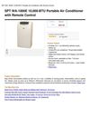 SPT WA-1000E 10,000-BTU Portable Air Conditioner With Remote Control