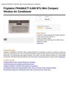 Frigidaire FRA086AT7 8,000 BTU Mini Compact Window Air Conditioner