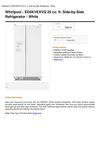 Whirlpool ED5KVEXVQ 25 Cu. Ft. Side-By-Side Refrigerator - White