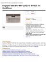 Frigidaire 6000-BTU Mini Compact Window Air Conditioner