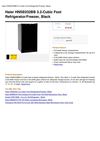 Haier HNSE032BB 3.2-Cubic Foot Refrigerator Freezer, Black