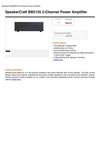 Speakercraft BB2125 2-Channel Power Amplifier