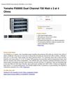 Yamaha P5000S Dual Channel 750 Watt X 2 At 4 Ohms
