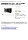 Kenwood KSC-SW10 5-Inch X 7-Inch 150-Watt Max Powered Subwoofer With Remote Control