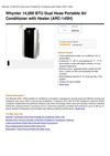 Whynter 14,000 BTU Dual Hose Portable Air Conditioner With Heater