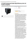 GT1500 Professional-Grade High-Efficiency Ionic Air Purifier